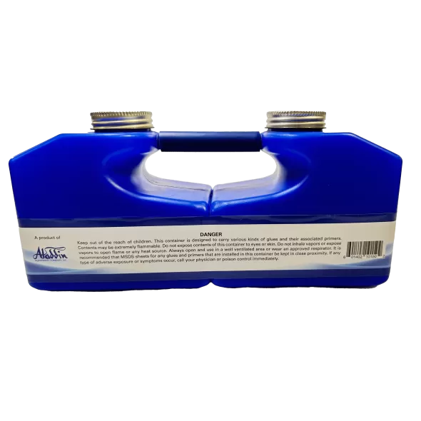 Aladdin 2000 Gluemate, PVC Glue & Primer Dual Cavity Container, 36oz | REXGLUEMATE