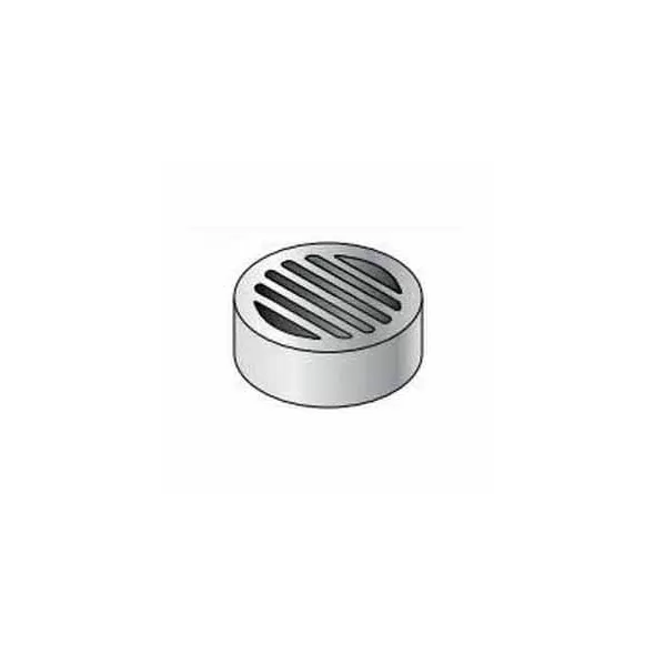 3" Round White Drain Grate | SDPGR030
