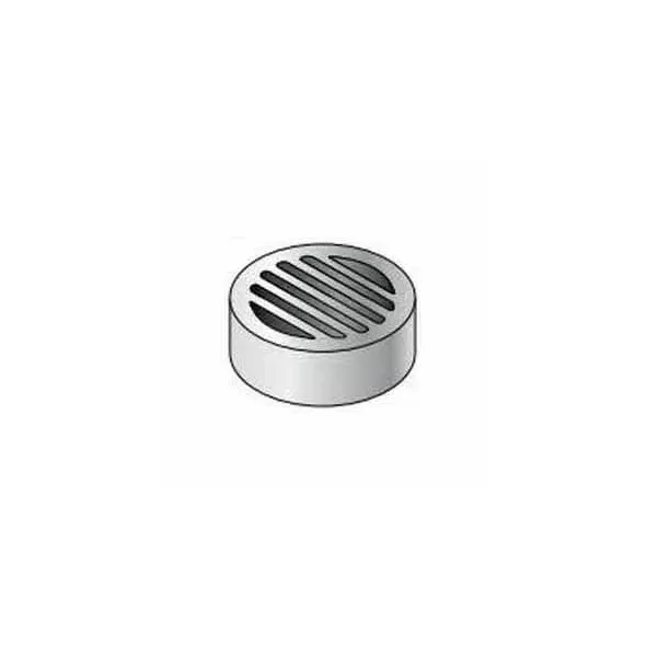 4" Round White Drain Grate | SDPGR040
