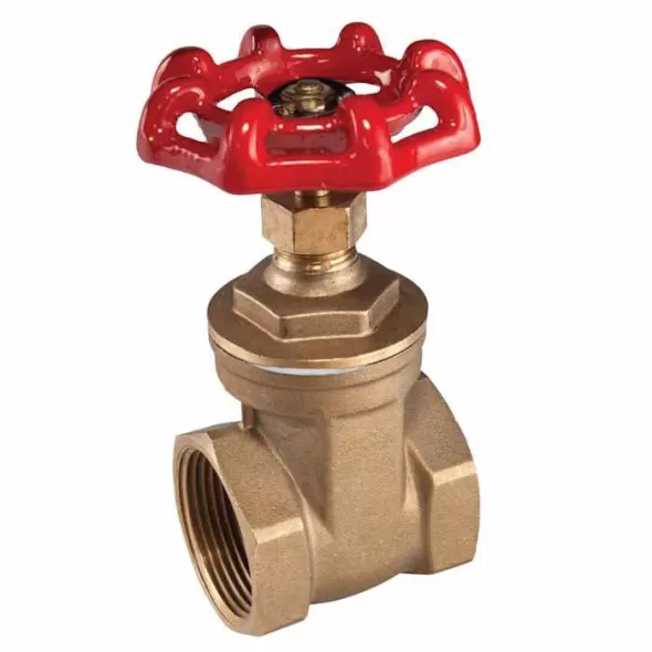 1" Threaded Lead Cast Brass 200 psi 620 Series Gate Valve | SOVGV010FS