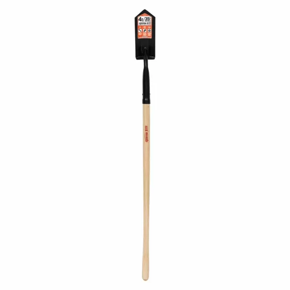 4" Steel Blade 11 ga Precision Lathe Turned American Ash Wood Handle Trenching/Cleanout 35 Degrees Angle Head Shovel | STR89024