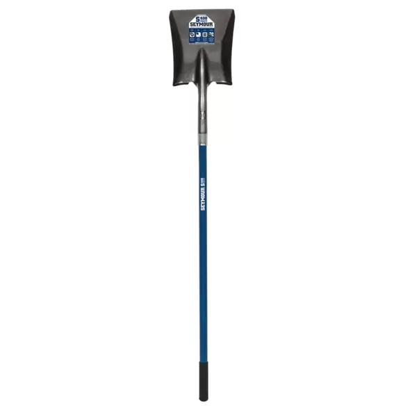 9.5" x 11.5" Blade Blue Professional Grade Fiberglass Handle SquareForward Turned Step Point Shovel | STRSVLS41