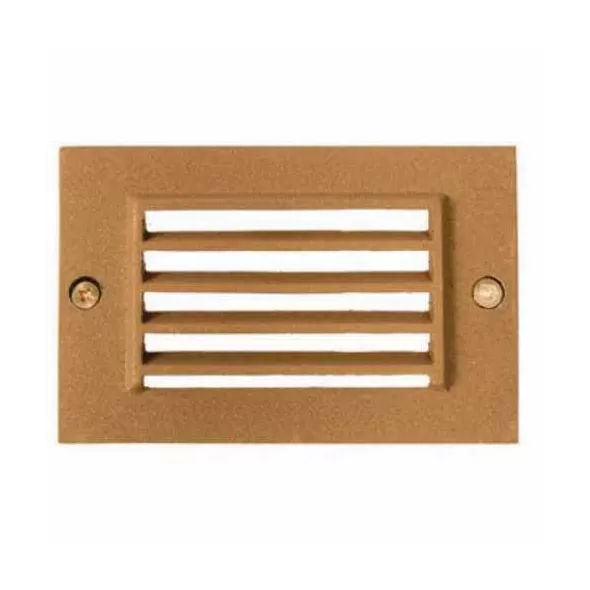 4.5" x 2 .93" Architectural Bronze Polymer For SLB Box Half Step Light Cover | ULSSLC1110AZ