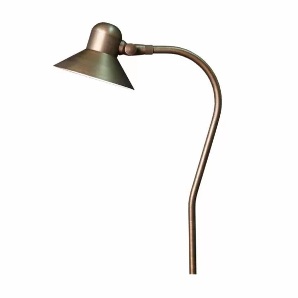 2 W GU5.3 T3 2700K LED Weathered Brass Solid Brass Excalibur Knights Series Area Light | UNIEXCA12L27