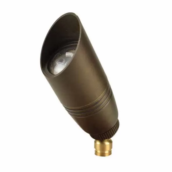 4 W GU5.3 MR-16 2700K LED Weathered Brass Solid Cast Brass Probe Odyssey Series Up Light | UNIPROB12L427
