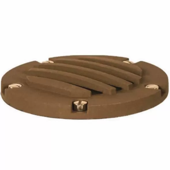 4.92" x 0.75" Architectural Bronze Aluminum Alloy For Well Light Light Cover | ULSUC1301AZ