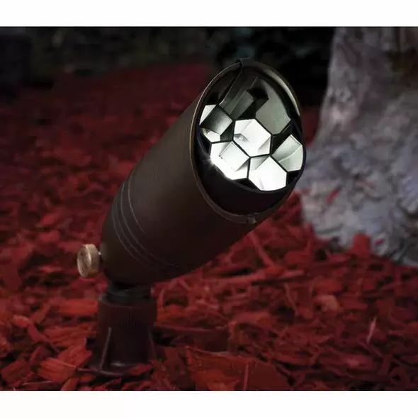 4 W GU5.3 MR-16 2700K LED Weathered Brass Solid Cast Brass Pulsar Odyssey Series Up Light | UNIPULS12L427
