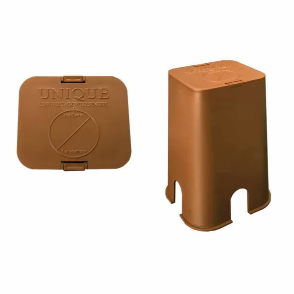 5.75" x 8.125" Light Brown PVC Satellite Hub Wiring Kit