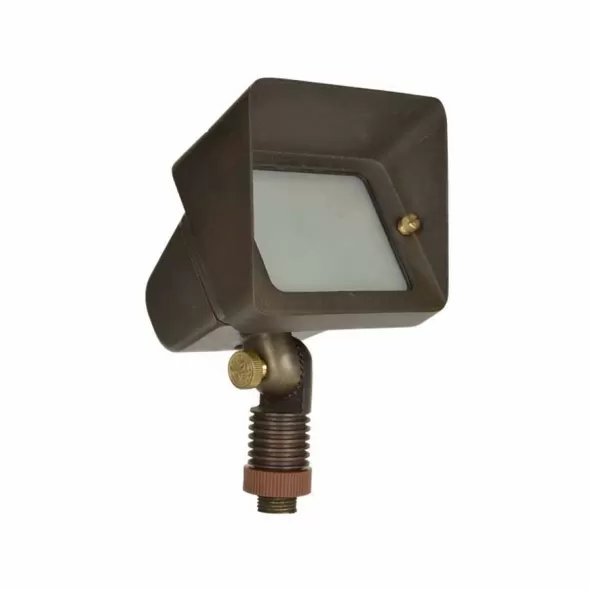 4 W GU5.3 MR-16 2700K LED Weathered Brass Solid Cast Brass Starburst Odyssey Series Up Light | UNISTAR12L427
