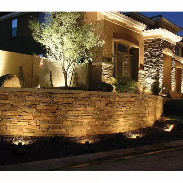 2 W GU5.3 T3 2700K LED Weathered Brass Solid Cast Brass Stellar Odyssey Series Up Light | UNISTEL12L27