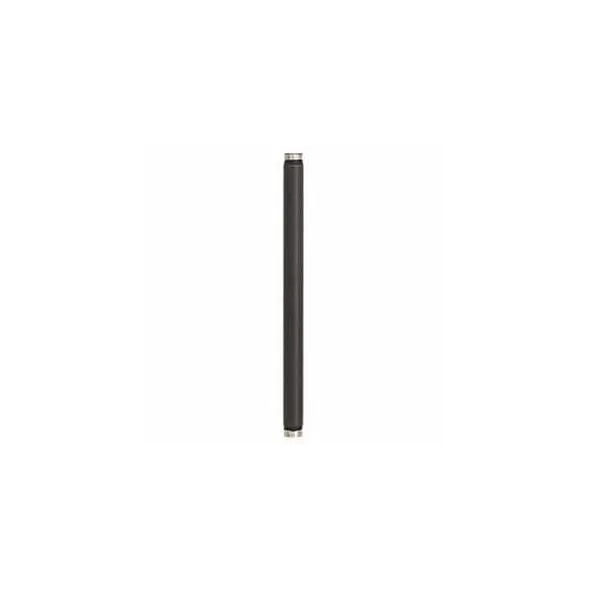 12" Black Polyester Powder Coated Aluminum with 1/2" NPT Schedule 40 Stem