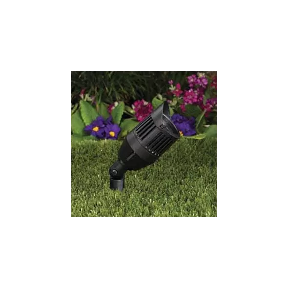 9.5 W 3000K LED Standard Black Die-Cast Copper-Free Aluminum Landscape 3106 Series Medium Flood Beam Up and Accent Light | VISGR3106B95WMF