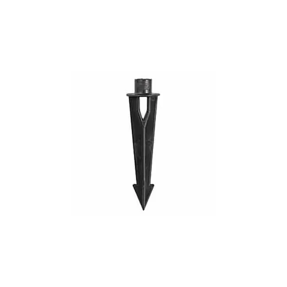 9" Black ABS with 1/2" FPT Ground Stake