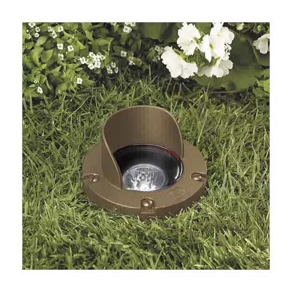 5 W MR-16 LED Standard Granite Die-Cast Copper-Free Aluminum Landscape Series 5261 Model In-Ground with Glare Shield 3 Emitter Well Light | VISGW5261GTWLF3