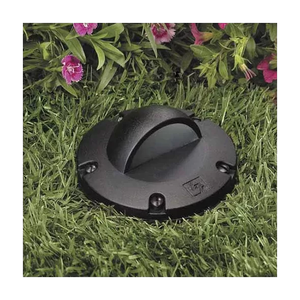 20 W Ceramic MR-16 Halogen Standard Black Die-Cast Copper-Free Aluminum Landscape Series 5263 Model In-Ground Border Well Light | VISGW5263B