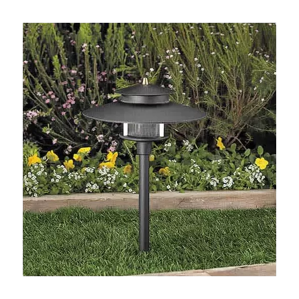 10 W Ceramic T3 Halogen Standard Black Die-Cast Copper-Free Aluminum Landscape Series 9206 Model Viking Path Light | VISPR9206B