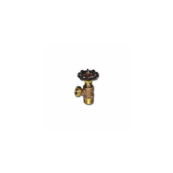 1/2" x 3.74" Hose x MIP/Solder Brass 205F Series Full Flow Angle Spout Boiler Drain | VLZBD005M