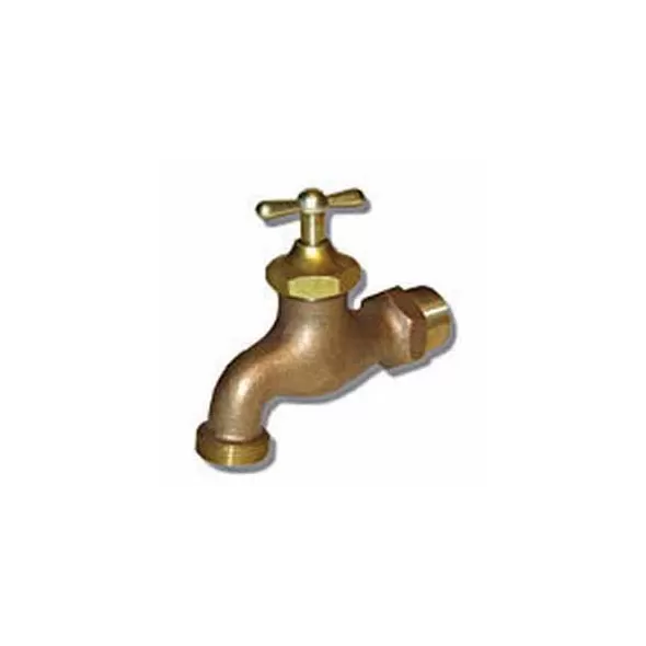 1/2" x 3/4" MIPT x Hose 4 gpm at 40 psi Cast Brass 646R Ball Valve Hose Bibb | VLZHV005