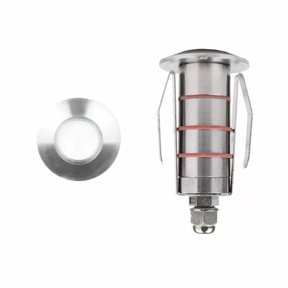 1.9 W 3000K LED Stainless Steel Recessed Round In-Ground Luminaire | WAC102130SS
