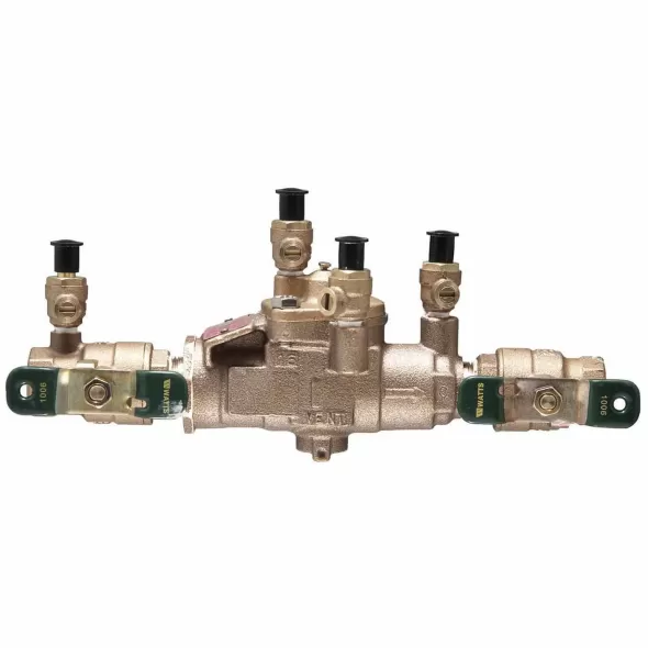 3/4" FNPT Lead-Free Bronze 175 psi LF009M3-QT Series In-Line Reduced Pressure Zone Assembly | WAT009QT007LF