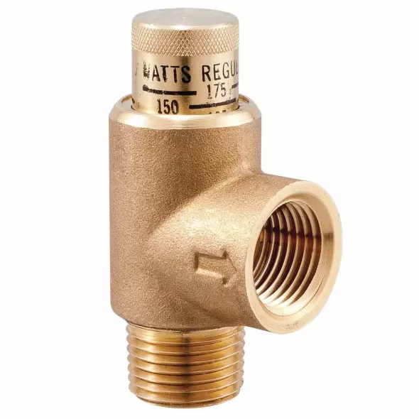 3/4" MNPT x FNPT Lead Brass 300 psi 530C Series Pressure Calibrated Relief Valve | WAT372271