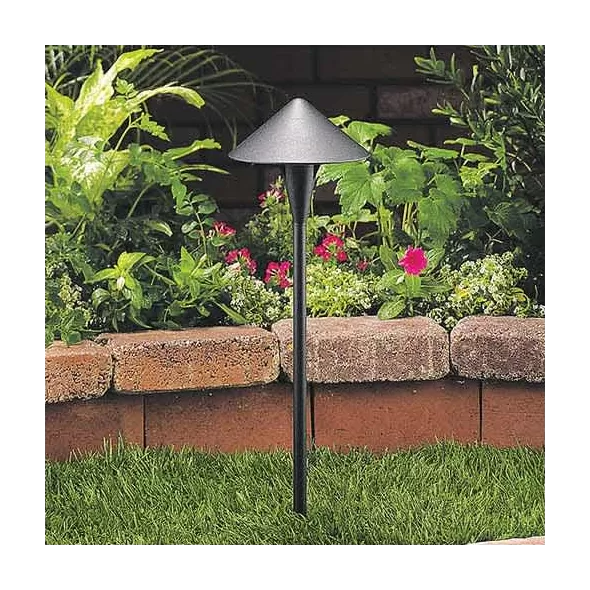 2.5 W Ceramic T3 LED Standard Black Die-Cast Copper-Free Aluminum Landscape Series 6500 Model Round Path Light | VISPR6500B25WT3