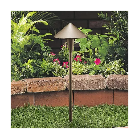 2.5 W Ceramic T3 LED Standard Black Die-Cast Copper-Free Aluminum Landscape Series 6500 Model Round Non-Directional Path Light | VISPR6500BWLB2ND