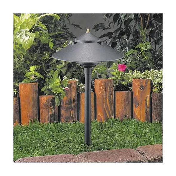 Standard Black Die-Cast Copper-Free Aluminum Landscape Series 9216 Model Medium Path Light | VISPR9216B