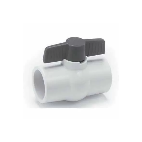3" Slip White PVC 150 PSI Ball Valve | VLPBV030S