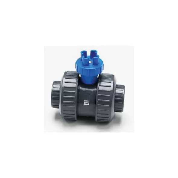 1" Slip x FIPT Gray PVC 235 psi True Union Full Block Ball Valve | VLPBVTU010