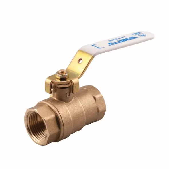 1" NPT Lead-Free Copper Silicon Alloy 600 psi LFIT6300 Series 2-Piece with Drain Ball Valve | VLZBVD010FLF