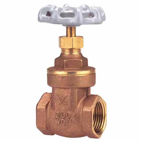 1" FIPT Lead Brass 200 psi TI-8 Series Gate Valve | VLZGV010F