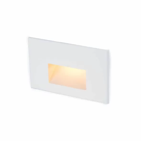 2 W 2700K LED White Aluminum Rectangle Step Light | WAC401127WT