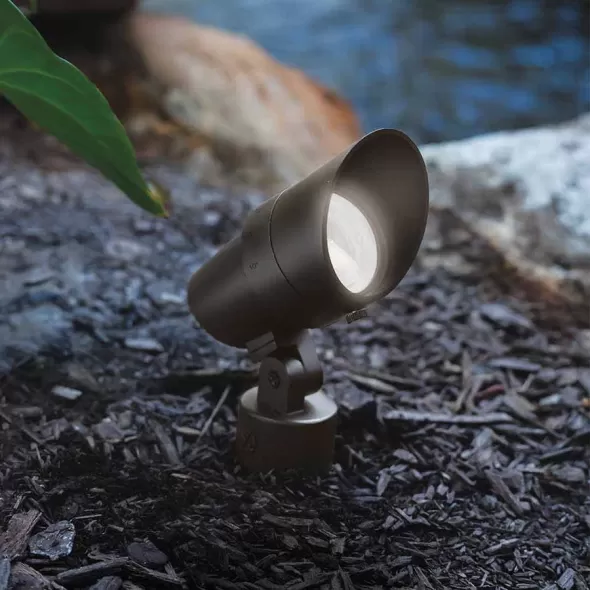 14.5 W 2700K LED Bronze Aluminum Color Changing Landscape Accent Luminaire | WAC5011CCBZ