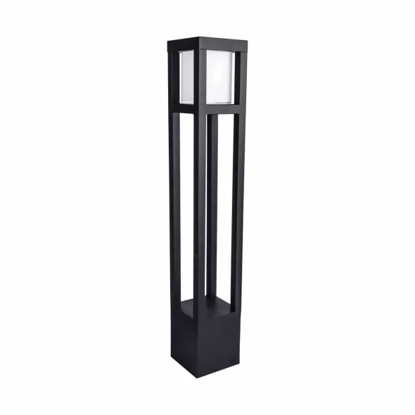 5.5 W 2700K LED Black Aluminum Bollard Light | WAC662127BK