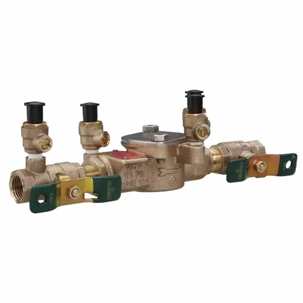 3/4" FPT Bronze Lead-Free Cast Copper Silicon Alloy 175 psi LF007M3-QT Series Double Check Valve Assembly | WAT007QT007LF
