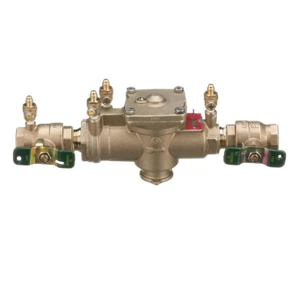 1" FNPT Lead-Free Bronze 175 psi LF009M2-QT Series In-Line Reduced Pressure Zone Assembly | WAT009QT010LF