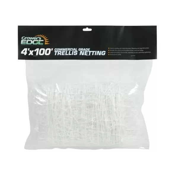 Grower's Edge Commercial Grade Trellis Netting 4 ft x 100 ft (15/Cs)