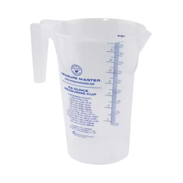 Measure Master Graduated Round Container 64 oz / 2000 ml (20/Cs)