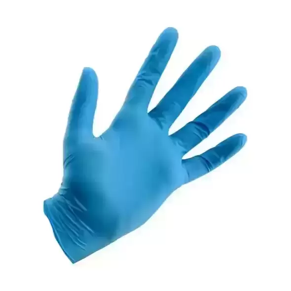 Grower's Edge Light Blue Powder Free Nitrile Gloves 4 mil - Medium (100/Box)