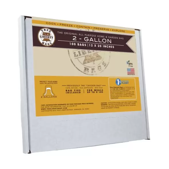 True Liberty 2 Gallon Bags 12 in x 20 in (100/pack)