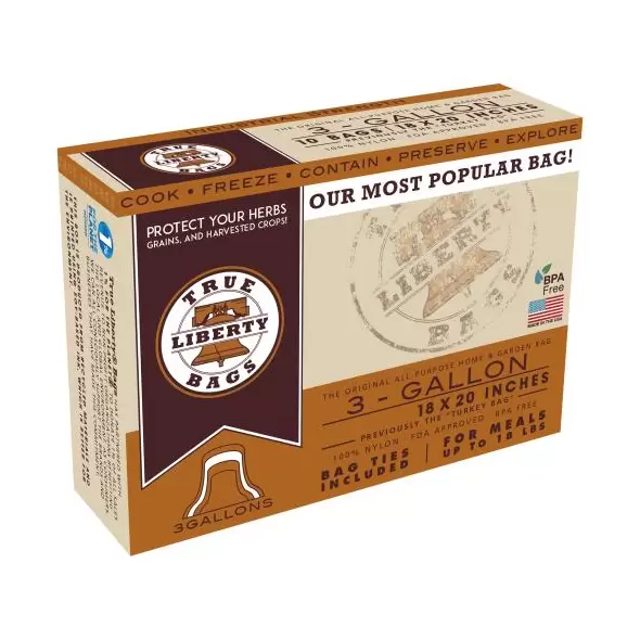 True Liberty 3 Gallon Bags 18 in x 20 in (10/pack)