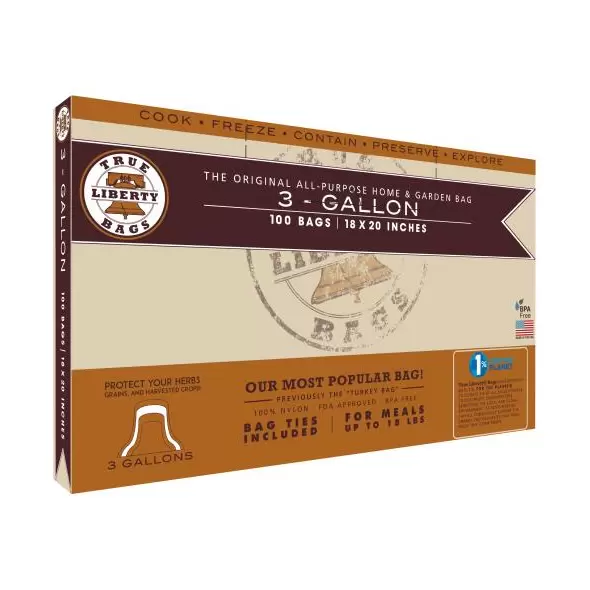 True Liberty 3 Gallon Bags 18 in x 20 in 100/pack)