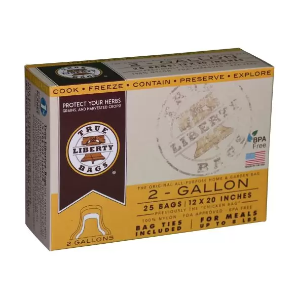 True Liberty 2 Gallon Bags 12 in x 20 in (25/pack)