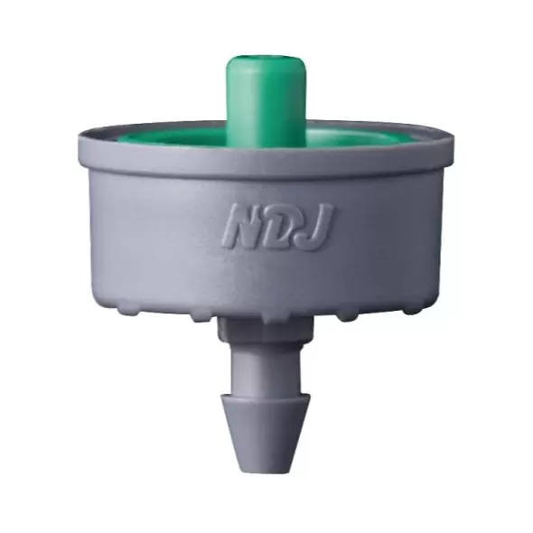 Jain Irrigation Click-Tif Pressure Compensated Dripper w/ Check Valve 2.0 GPH Green (1=100/Bag)