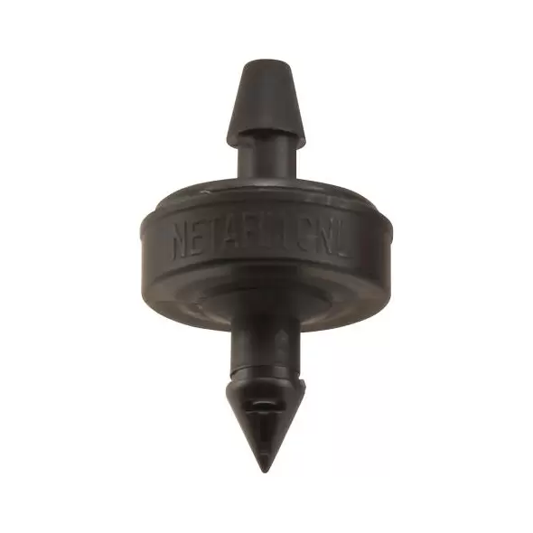 Netafim Self Piercing Pressure Compensating Emitters w/ Internal Check Valve - 1.0 GPH (Black) (25/Cs) [SPCV10-25]