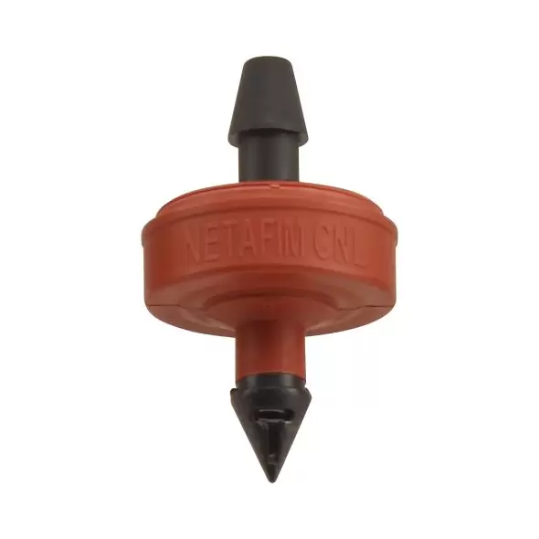 Netafim Self Piercing Pressure Compensating Emitters w/ Internal Check Valve - 2.0 GPH (Red) (25/Cs) [SPCV20-25]