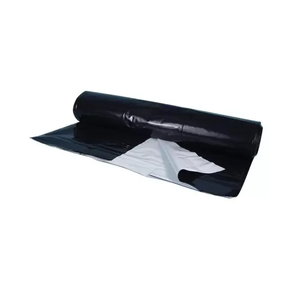 Berry Plastics Black/White Poly Sheeting Commercial Size - 5 mil 24 ft x 100 ft