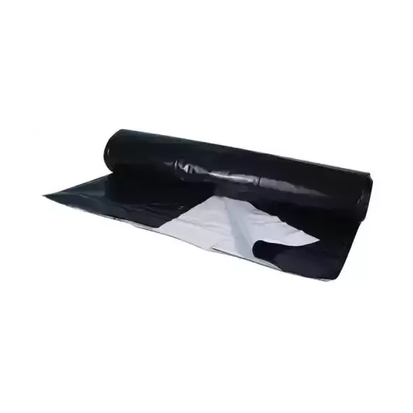 Berry Plastics Black/White Poly Sheeting Commercial Size - 5 mil 50 ft x 100 ft