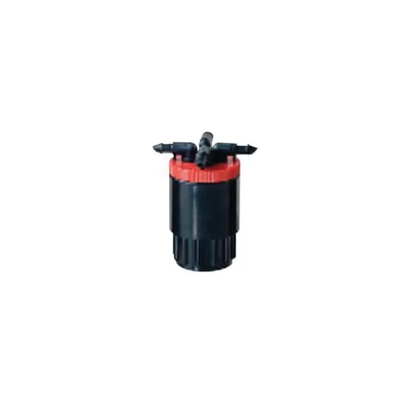 1/2" Inlet FIPT x Barb Swivel 10 gph Red CFL Series Pressure Compensating 4-Outlet Drip Bubbler | AGFCFL10